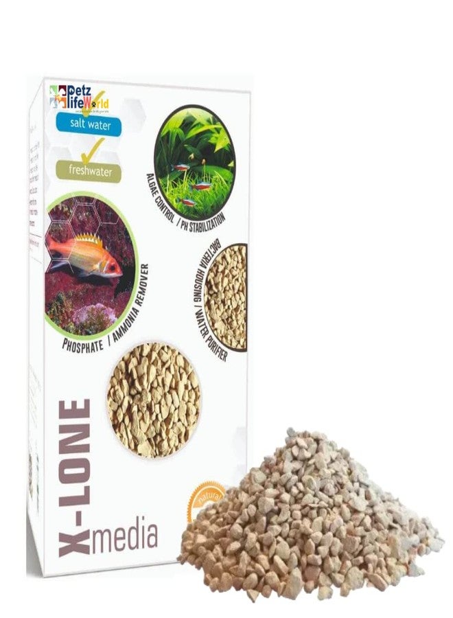 VAYINATO Aquatic Remedies X-Lone Filter Media, 800ML (650G) | Natural Bio-Active Hybrid Media for Aquarium Fish Tank - Image 1